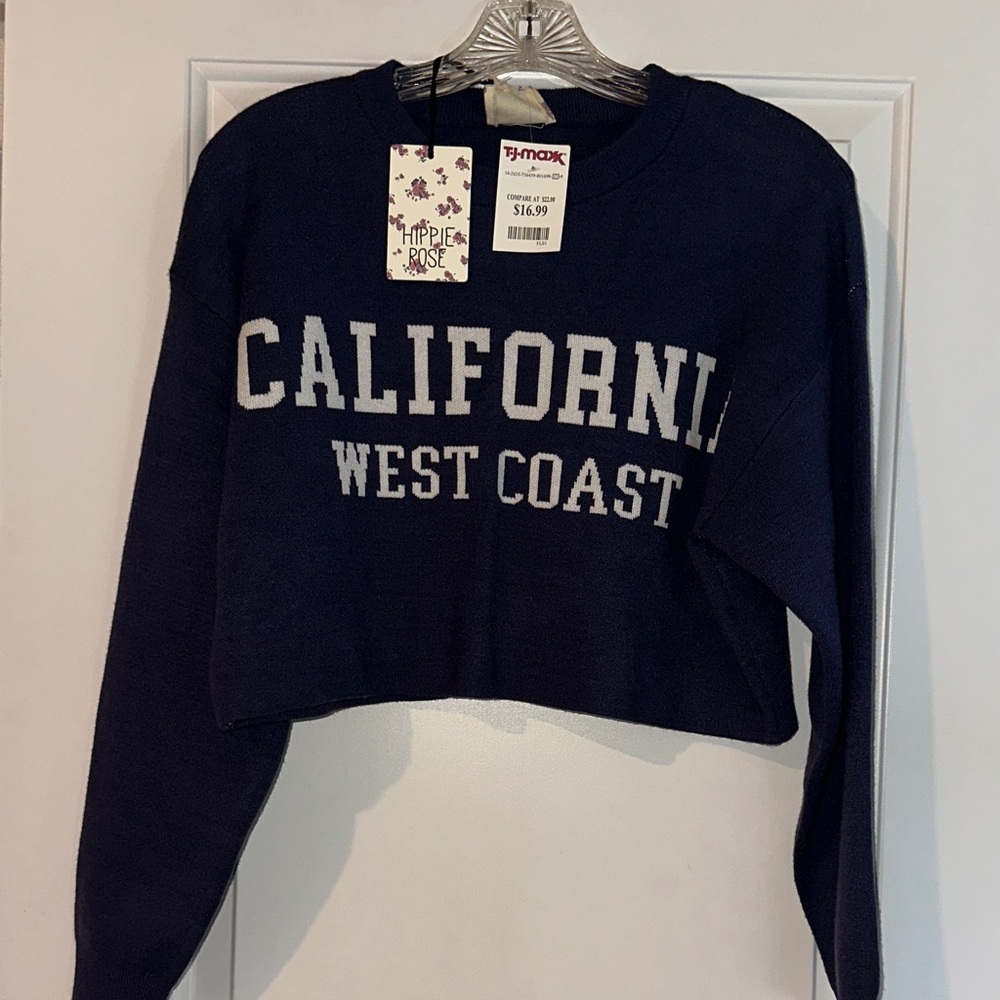 Hippie Rose Navy California West Coast Sweater